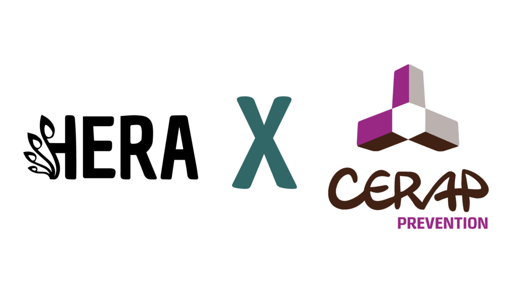 Logo de la collaboration pour la vidéo promotionnelle CERAP Prévention et Hera Communication 